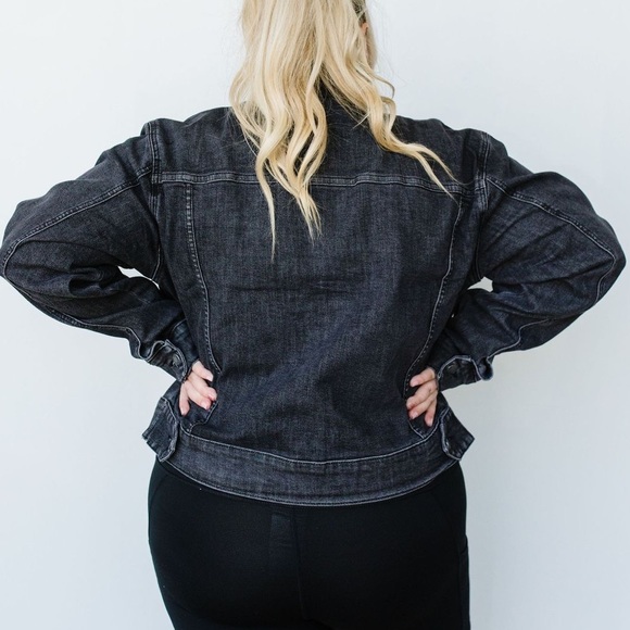 Judy Blue Black Magic Denim Jean Jacket - Picture 9 of 11